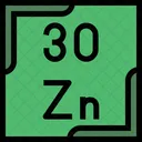 아연 주기율표 화학 아이콘