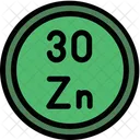 Zinc Periodic Table Chemistry Icon
