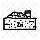 Zinc Contamination Soil Icon
