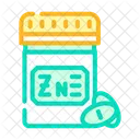 Zinc Trace Pills Jar Pill Icon