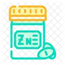 Zinc Trace Pills Jar Pill Icône