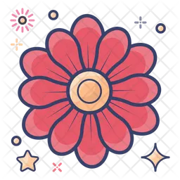 Zinnia Flower  Icon