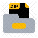 Zip Files And Folders File Format Icon