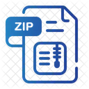 Zip File Extension Files And Folders Icon