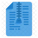 Zip Compressed Sheet Icon