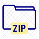 Zip Document Format Icon