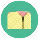 Zipped Folder Data Icon