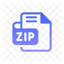 Zip Document File Icon
