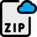 Zip Cloud Datei Online Zip Datei Cloud Datei Icon