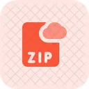 Zip Cloud File Online Zip File Cloud File Icon