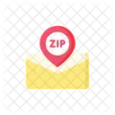 Zip Code Postcode Email Location アイコン