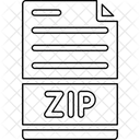 Zip Compressed File File File Type Icon