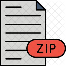 Zip Compressed File  Icon