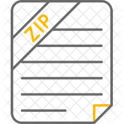 Zip Compressed File  Icon