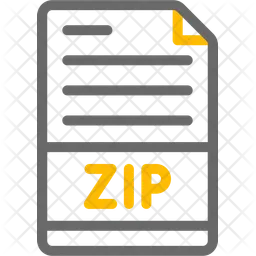 Zip Compressed File  Icon