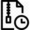 Zipfile Zeit Datei Symbol