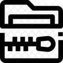 Zip Datei Zip Datei Zip Ordner Symbol