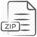 ZIP Datei Komprimierte Datei Dokument Symbol