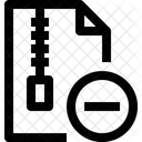 Zipdatei Entfernen Ablegen Symbol