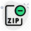 Zip-Datei entfernen  Symbol