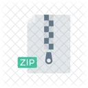 Zip File Document Icon