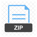 Zip File Extension Icon