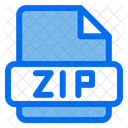 Zip Document File Format Icon