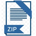 Zip Format Document Icon