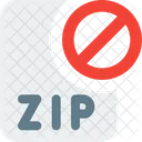 Zip File Banned Zip Banned File Banned Icon