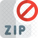 Zip File Banned Zip Banned File Banned Icon