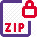 Zip File Lock Zip Lock File Lock Icon