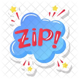 Zip Flash Bubble  Icon