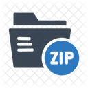Zip Folder Document Icon