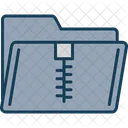 Zip Folder Bundle Documents Icon