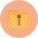 Zip Folder Bundle Documents Icon