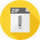 Zip File Document Icon