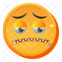 Zip Mouth Emoji Icon