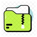 ZIP Ordner Datenkomprimierung Komprimierter Ordner Symbol