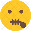 Ziper Boca Emoji Ícone