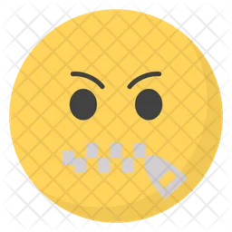 Emoticon de zíper Emoji Ícone