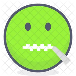 Zipped mouth Emoji Icon