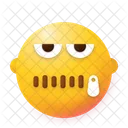 Zipper Emoji Face Icon