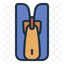 Zipper Zip Clothing Icon