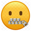 Zipper Mouth Face Emoji Emoticon Icon