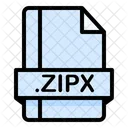 Zipx File File Extension Icon