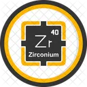 Zirconium Preodic Table Preodic Elements Icon
