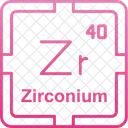 Zirconium Preodic Table Preodic Elements Icon