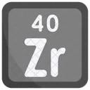 Zirconium Periodic Table Chemists Icon