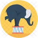 Zirkus Elefant Tier Symbol