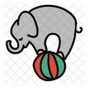 Elefant Zirkus Ball Symbol